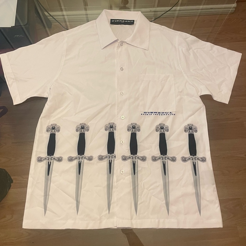 White Dagger Design Shirt